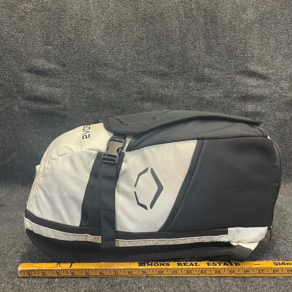 EvoShield WTV9100 Grandstand Bat Pack Baseball Softball Backpack Bag White Black